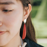 Semi Mismatch Earrings / Scarlet
