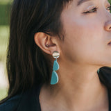 Semi Mismatch Earrings / Turquoise