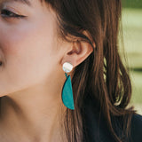 Semi Mismatch Earrings / Teal