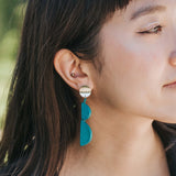 Semi Mismatch Earrings / Teal
