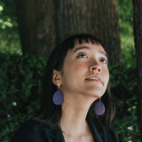 Teardrop Earrings / Blueberry