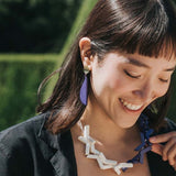 Semi Mismatch Earrings / Blueberry