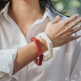 Hexagon Bracelet / Scarlet