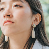 Droplet Earrings / Snow White