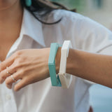 Hexagon Bracelet / Snow White