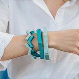 Hexagon Bracelet / Teal