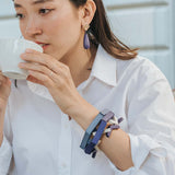 Hexagon Bracelet / Blueberry