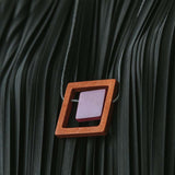 Block Necklace Purple Mix