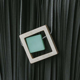 Block Necklace Mint Green Mix