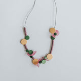 Blossom Adjustable Necklace / Purple Mix