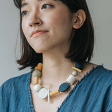 Brooke L Adjustable Necklace / Mustard Mix