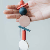 Brooke L Adjustable Necklace / Red Mix