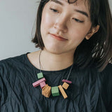 Brooke S Adjustable Necklace / Purple Mix