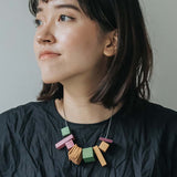 Brooke S Adjustable Necklace / Purple Mix