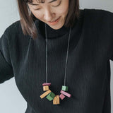 Brooke S Adjustable Necklace / Purple Mix