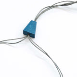 Block 2 Adjustable Necklace / Purple