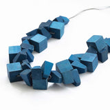 Block 2 Adjustable Necklace / Purple