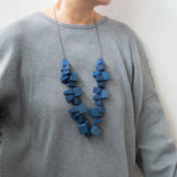 Block 2 Adjustable Necklace / Purple