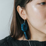 Globe Earrings / Blue