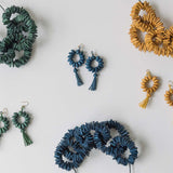 Globe Earrings / Blue