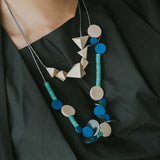 Blossom Adjustable Necklace / Turquoise Mix