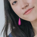 Droplet Earrings / Raspberry