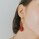 Mia Series 3 Earrings / Maroon