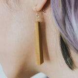 Quadrangle Q2 Earrings / Mustard