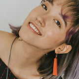 Quadrangle Q2 Earrings / Orange