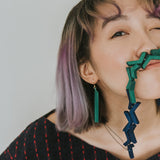 Quadrangle Q2 Earrings / Forest