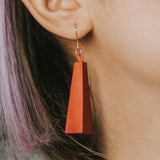 Quadrangle Q1 Earrings / Orange