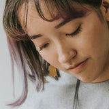 Quadrangle Q1 Earrings / Mustard