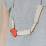 Quadrangle Q2 Earrings / Cream