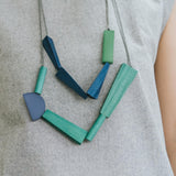 Quadrangle Q2 Adjustable Necklace / Forest Mix