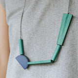 Quadrangle Q2 Adjustable Necklace / Forest Mix