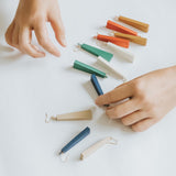 Quadrangle Q2 Earrings / Cream
