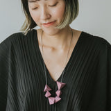 Valerie Adjustable Necklace / Purple