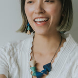 Vera Adjustable Necklace / Blue Mix