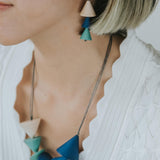 Vera Adjustable Necklace / Blue Mix