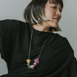 Vera Adjustable Necklace / Purple Mix