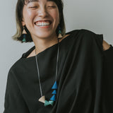 Vera Adjustable Necklace / Blue Mix