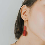 Mia Series 3 Earrings / Maroon