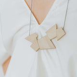 Oblong Adjustable Necklace / Milk