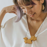 Oblong Adjustable Necklace / Mustard