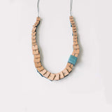 Stacked Adjustable Necklace / Teal