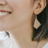 Oblong Mismatch Earrings / Milk