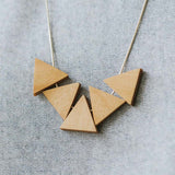 Mia Series 2 Triangle Chain Necklace / Mustard