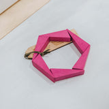 Hexagon Bracelet / Raspberry