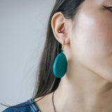 Teardrop Earrings / Teal