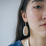 Teardrop Earrings / Snow White